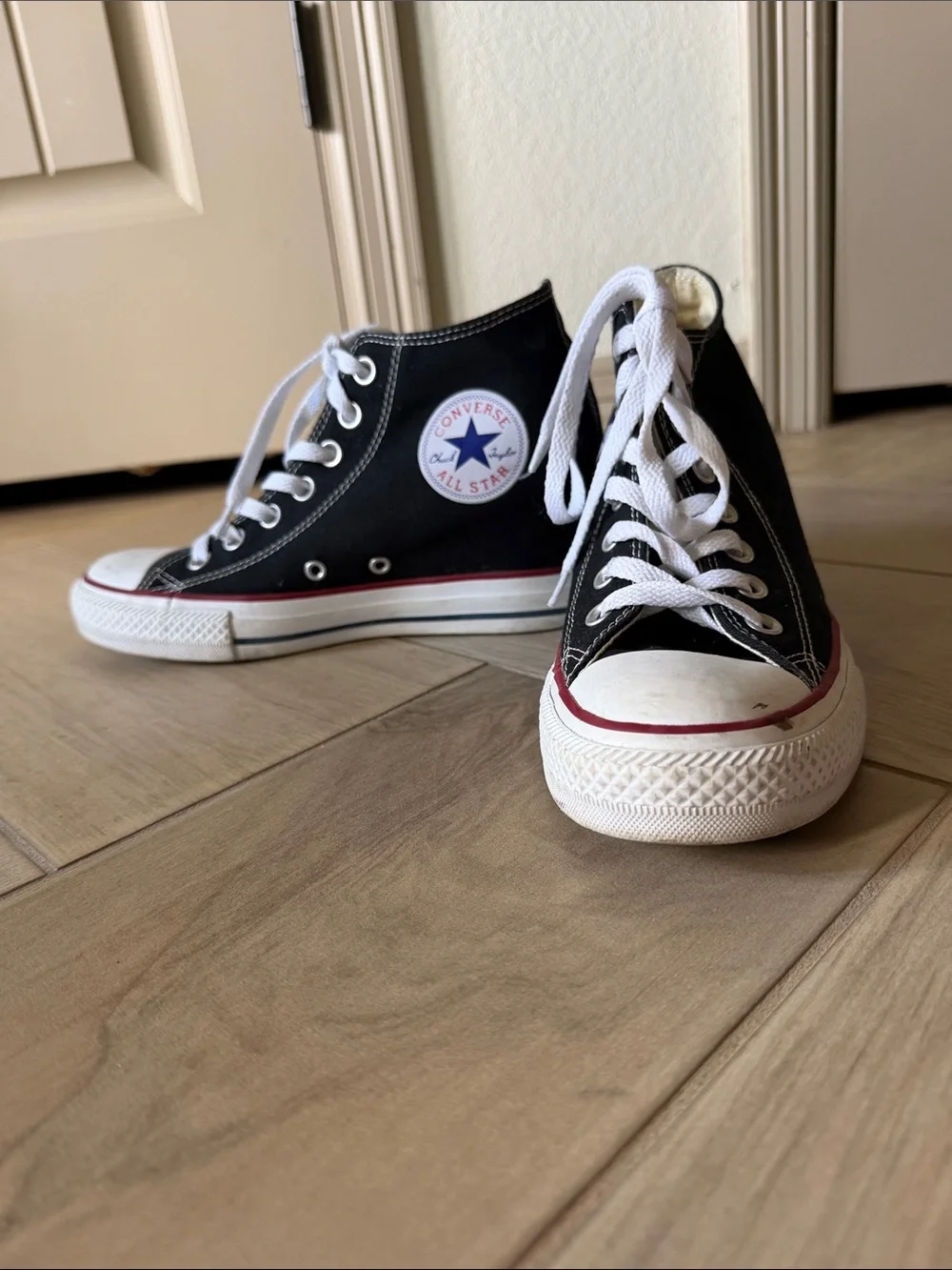 Converse wedge high tops